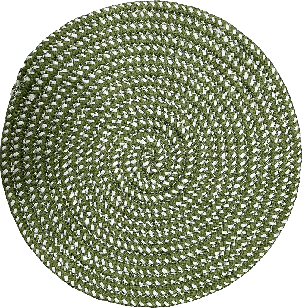 Area Green All Rounds/Square Hand Woven Round Area Rugs Living Room Bedroom Study Computer Chair Cushion Base Mat Round Carpet Lifts Basket Swivel Chair Pad Coffee Table Rug(2' Round, Green)