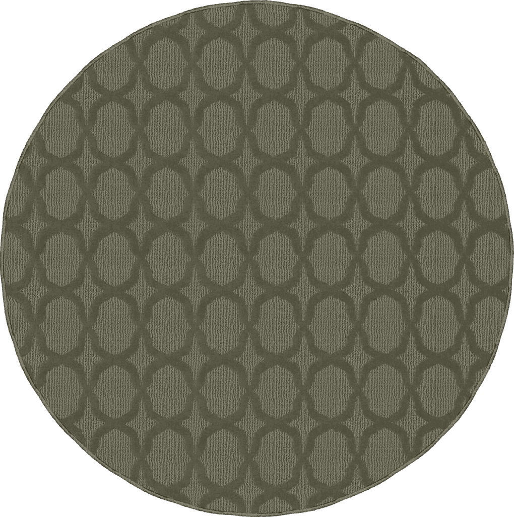 Area Green All Rounds/Square Garland Rug Sparta Area Rug, 5 Ft. Round, Sage