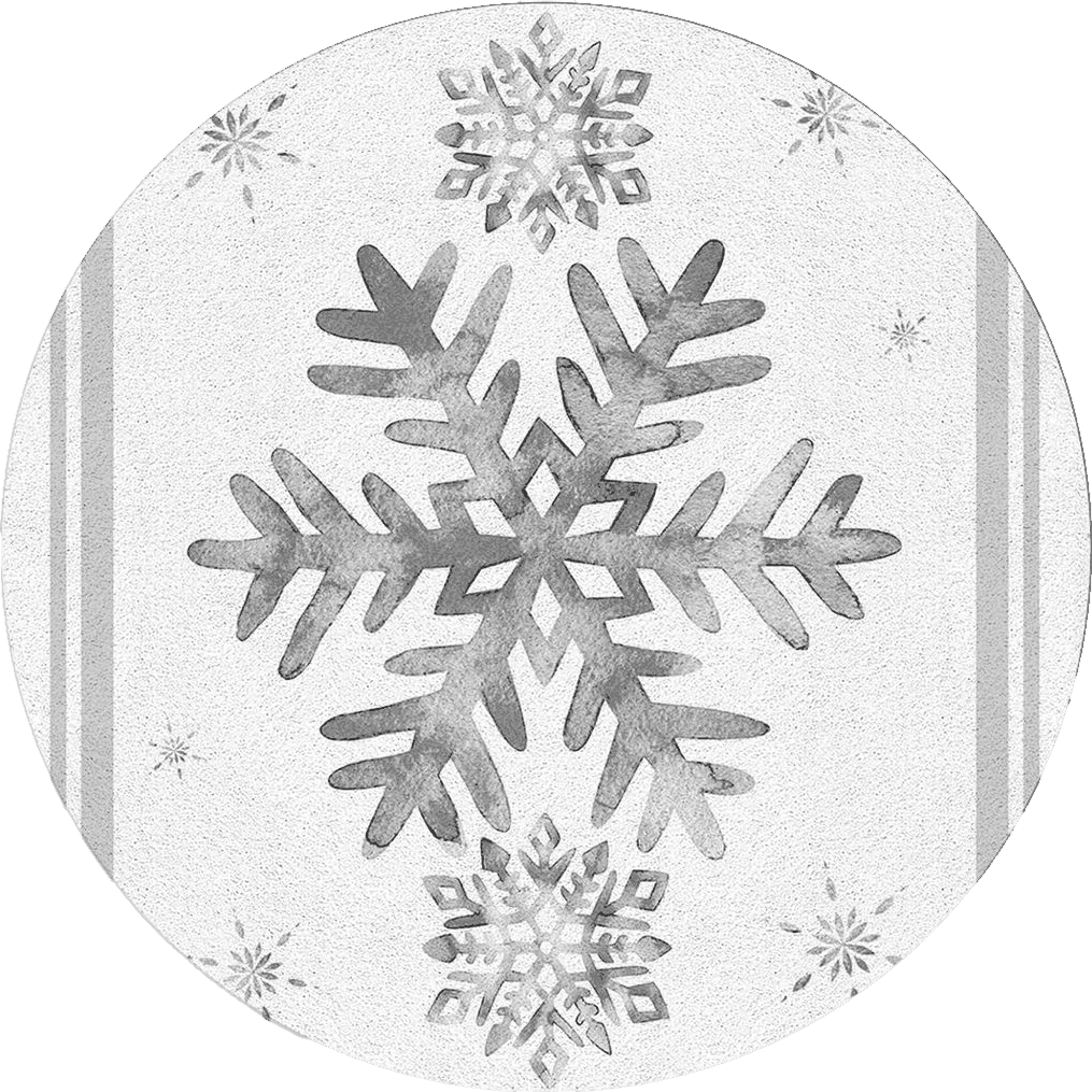 Area White All Rounds/Square Grey Snowflake Round Area Rug 4ft,Washable Outdoor Indoor Carpet Runner Rug for Bedroom,Kitchen,Bathroom,Living/Dining/Laundry Room,Office,Area+Rug Large Bath Door Mat Winter Christmas Stripes Holiday