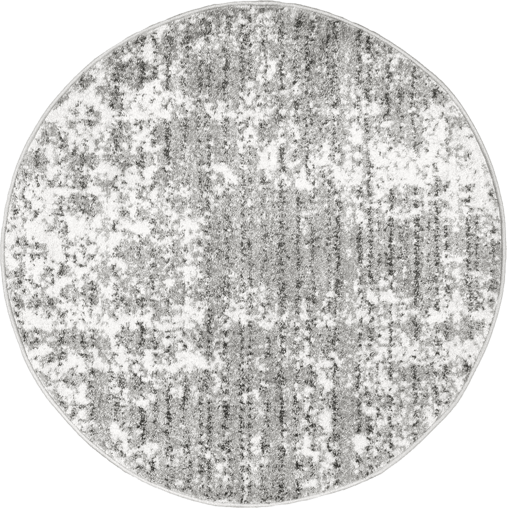 Area White All Rounds/Square nuLOOM Deedra Modern Abstract Area Rug, 4' Round, Grey