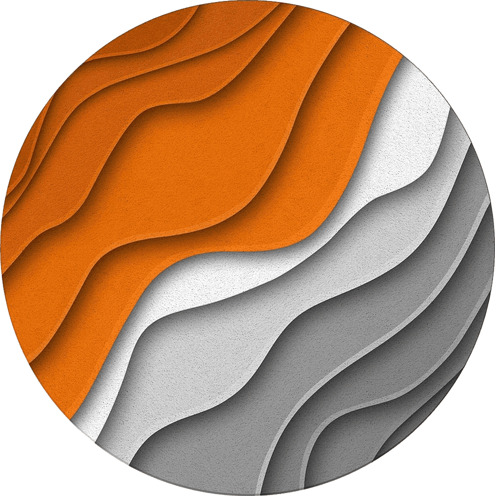 Round Area Rug 3ft Fall Orange Grey Modern Geometric Rug Super Soft Sofa Nursery Carpet Floor Mat Non Slip Runner Rugs for Indoors/Outdoor Living Room Bedroom Dining Room Entryway Abstract Ombre