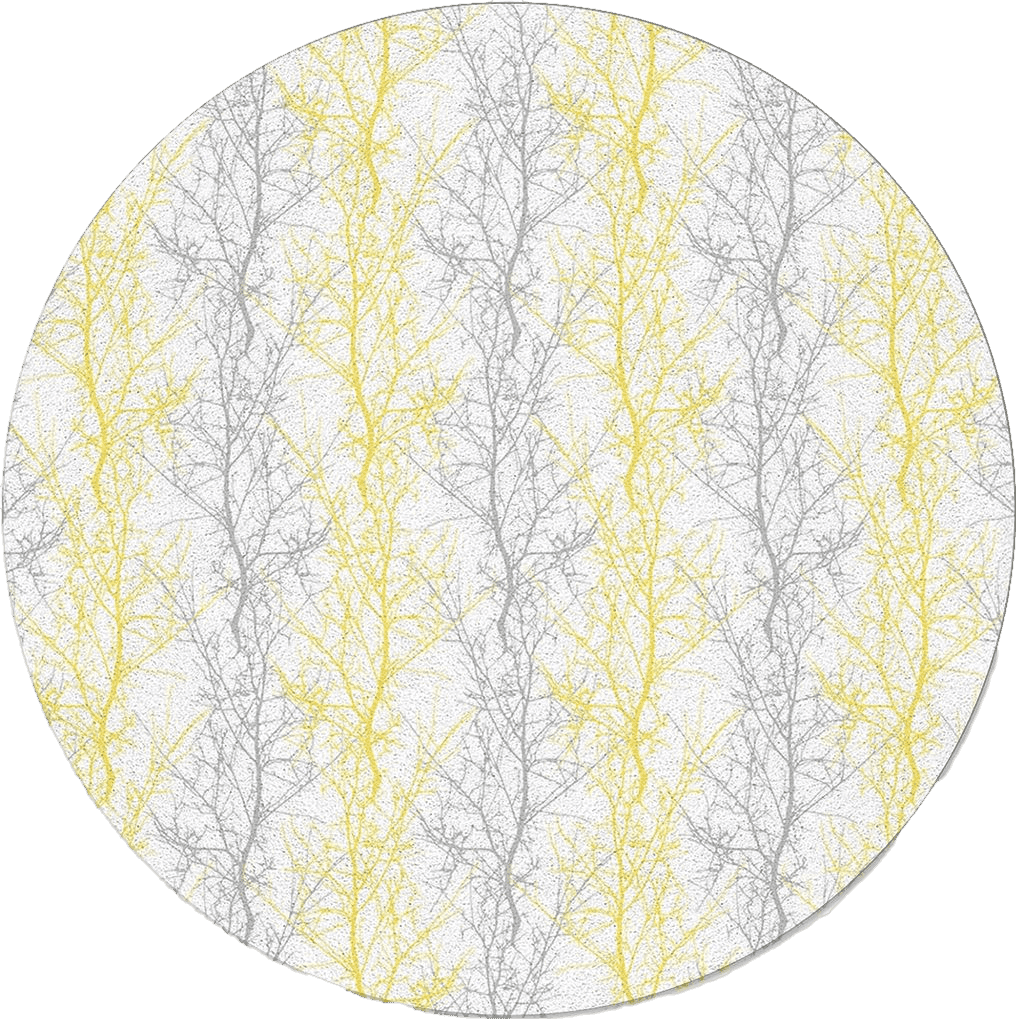 Outdoor Yellow All Rounds/Square Forest Branch Round Area Rug 4ft,Washable Outdoor Indoor Carpet Runner Rug for Bedroom,Kitchen,Bathroom,Living/Dining/Laundry Room,Office,Area+Rug Large Bath Door Mat Winter Tree Geometry Yellow Grey