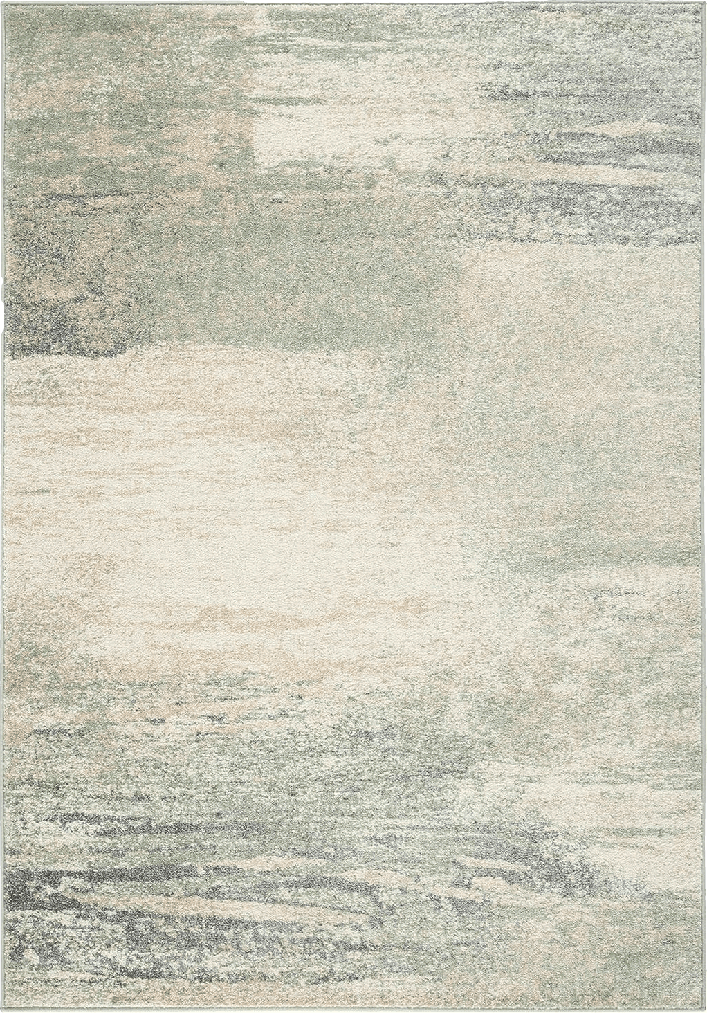 Area Green SAFAVIEH Adirondack Collection Area Rug - 6' x 9', Ivory & Sage, Modern Abstract Design, Non-Shedding & Easy Care, Ideal for High Traffic Areas in Living Room, Bedroom (ADR112W)