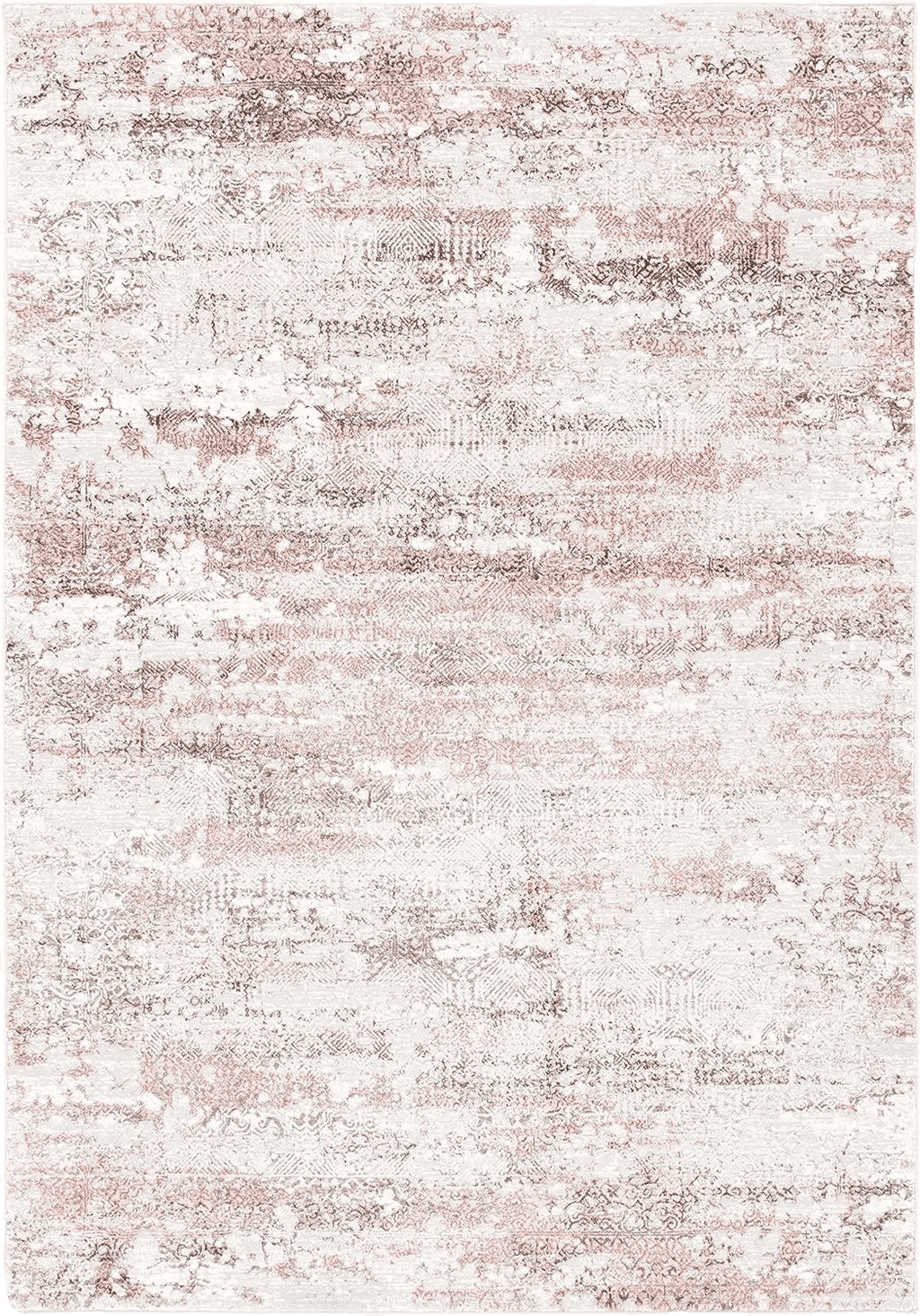 Area White SAFAVIEH Meadow Collection Area Rug - 9' x 12', Beige & Pink, Modern Abstract Design, Non-Shedding & Easy Care, Ideal for High Traffic Areas in Living Room, Bedroom (MDW585B)