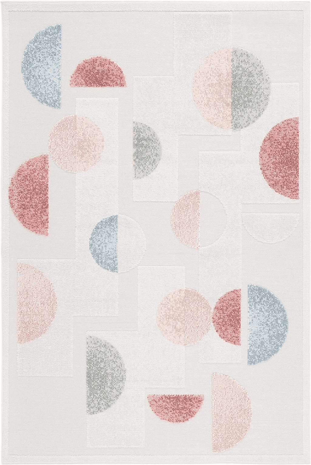 Safavieh Sarasota Collection Area Rug - 9' x 12', Grey & Pink, Mid-Century Modern Design, Non-Shedding & Easy Care, Indoor/Outdoor & Washable-Ideal for Patio, Backyard, Mudroom (SAR116F)