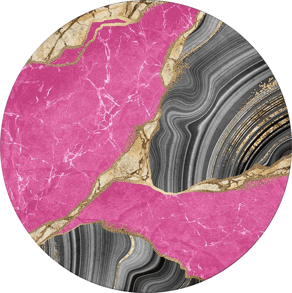 Area Pink All Rounds/Square Marble Blush Pink Round Area Rug 5ft,Washable Outdoor Indoor Carpet Runner Rug for Bedroom,Kitchen,Bathroom,Living/Dining/Laundry Room,Office,Area+Rug Large Bath Door Mat Modern Abstract Gold Grey