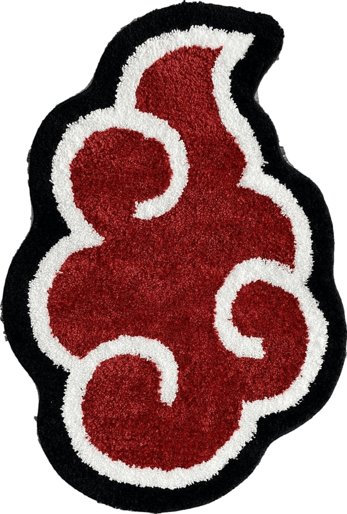 Tufted EXIGENT Premium Red Cloud Ultra Soft Anti-Slip Floor Door Mat Rug (RedCloud)