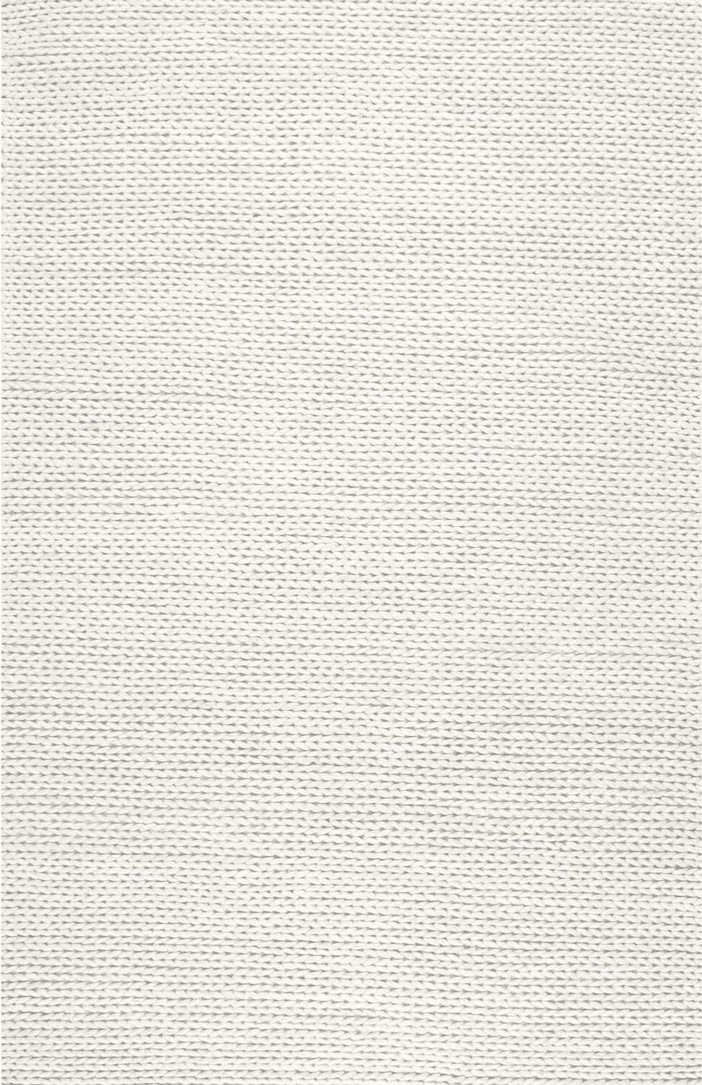 Flatweave nuLOOM Penelope Braided Wool Area Rug, 4' x 6', Off-White