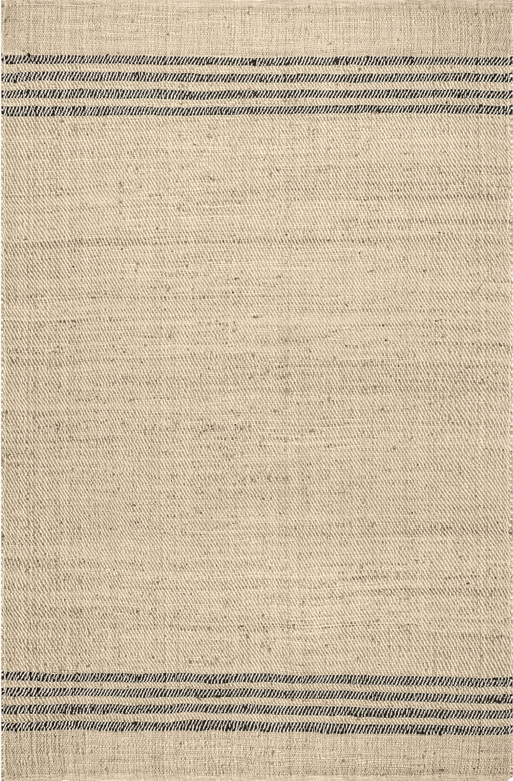 Rugs USA x Lauren Liess Meadow Striped Jute Area Rug, 3' x 5', Natural