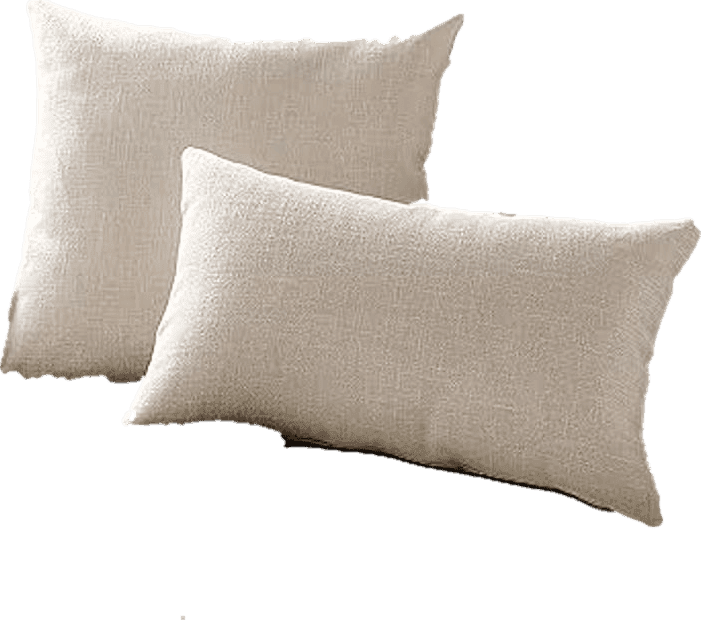 Meekio Set of 2 Ivory Pillow Covers 18 x 18 Inch Farmhouse Boho Decorative Throw Pillow Covers Linen Cushion Covers for Sofa Couch Décor