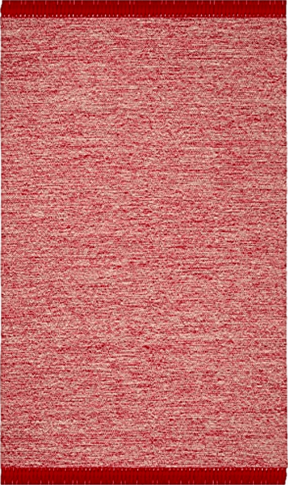 SAFAVIEH Montauk Collection Area Rug - 5' x 8', Red, Handmade Tassel Cotton, Ideal for High Traffic Areas in Living Room, Bedroom (MTK610N)