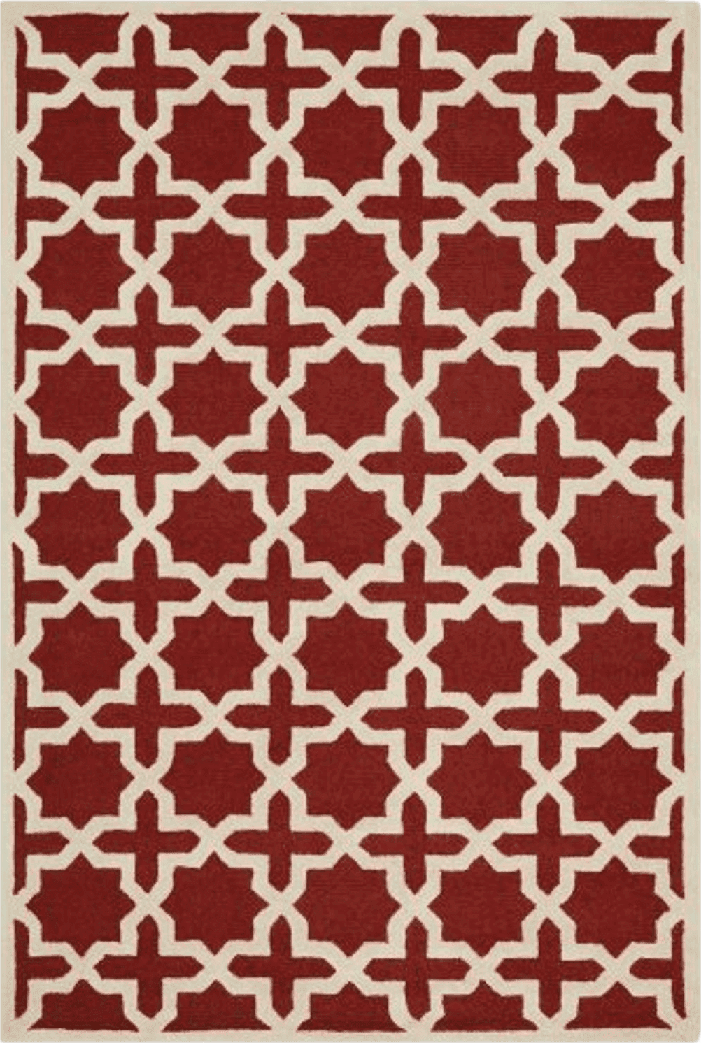 6x9 SAFAVIEH Cambridge Collection 6' x 9' Rust / Ivory CAM125L Handmade Moroccan Premium Wool Area Rug