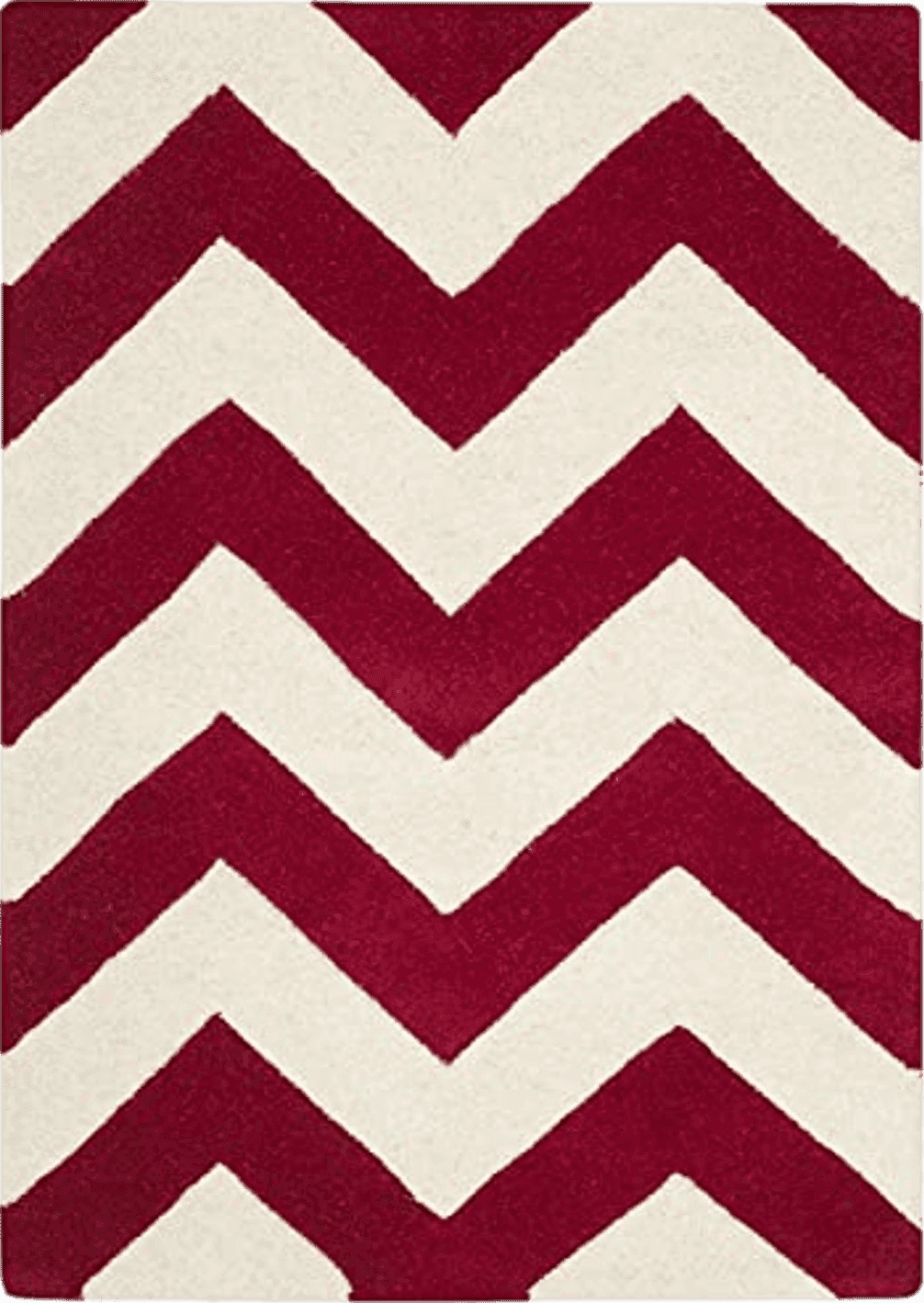 Doorway SAFAVIEH Chatham Collection Accent Rug - 2' x 3', Red & Ivory, Handmade Chevron Wool, Ideal for High Traffic Areas in Entryway, Living Room, Bedroom (CHT715G)