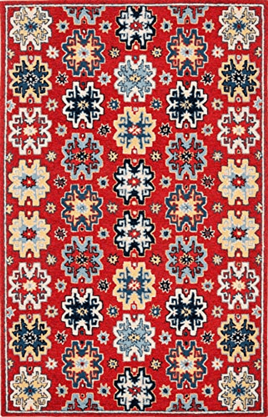 6x9 SAFAVIEH Heritage Collection Area Rug - 6' x 9', Red & Blue, Handmade Traditional Oriental Wool, Ideal for High Traffic Areas in Living Room, Bedroom (HG746Q)