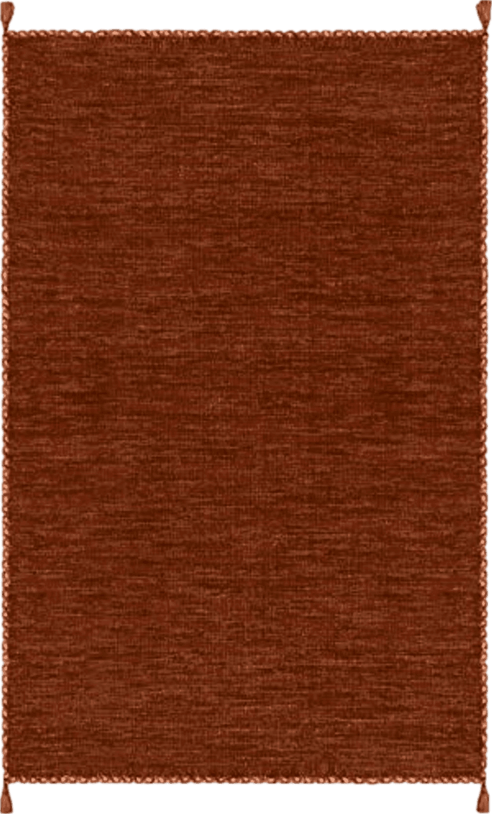 SAFAVIEH Montauk Collection Area Rug - 5' x 8', Orange & Black, Handmade Flat Weave Cotton Corner Tassel, Ideal for High Traffic Areas in Living Room, Bedroom (MTK150P)