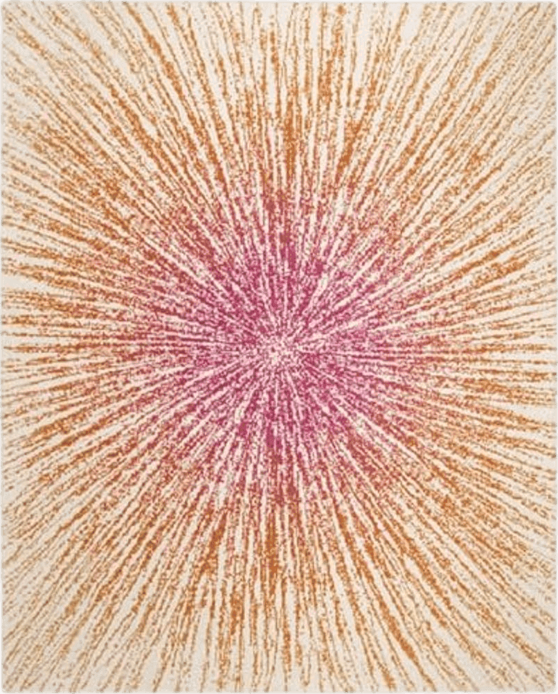 Pink SAFAVIEH Evoke Collection 8' x 10' Fuchsia/Cream EVK228R Abstract Burst Non-Shedding Living Room Bedroom Dining Home Office Area Rug