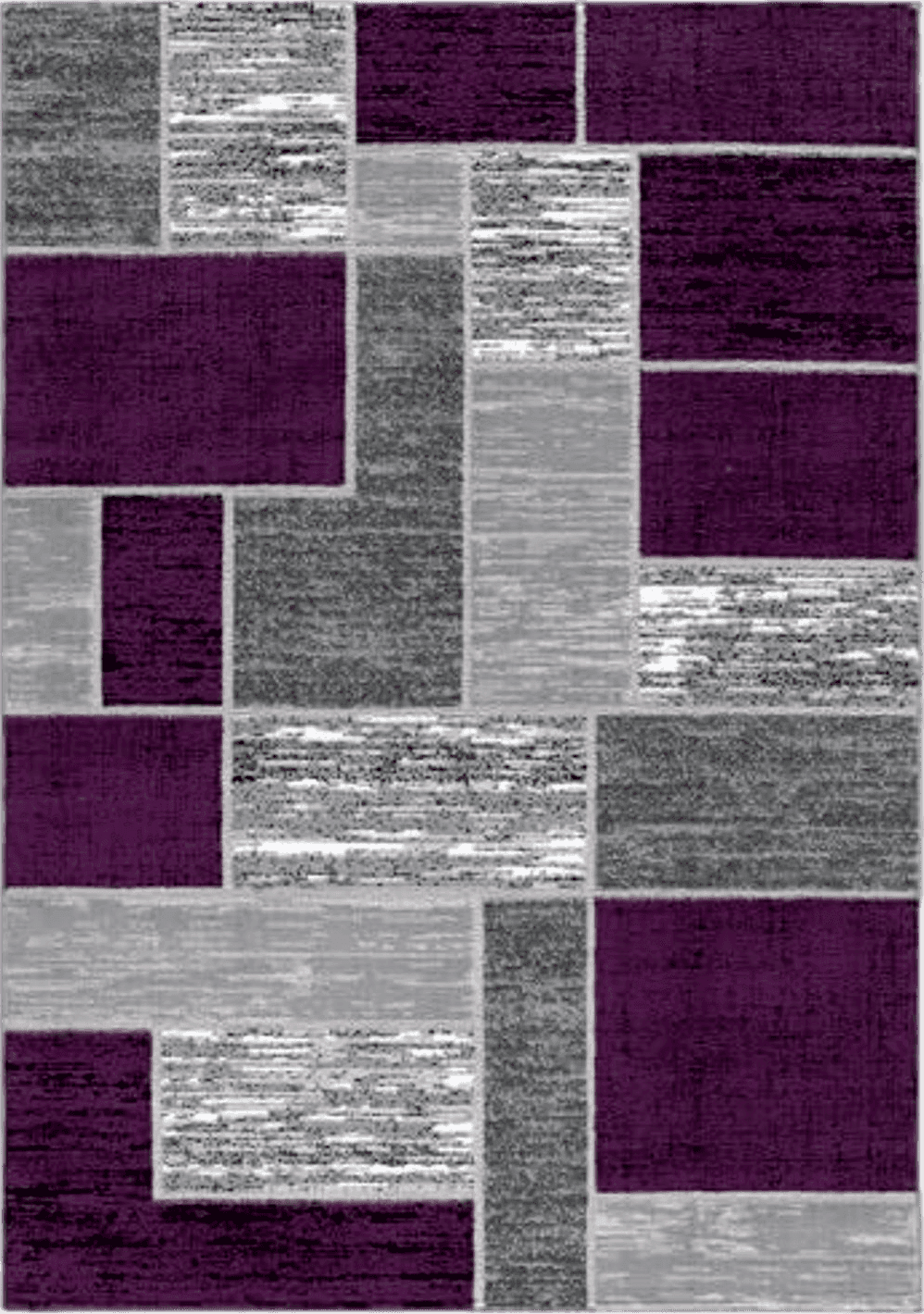 L'Baiet Verena Geometric Area Rug Purple Grey 8' x 10' Large Area Rugs Carpet for Living Room, Bedroom, Dining Table, Office, Hallway, Foyer | Neutral Colorful Modern Abstract Home Decor