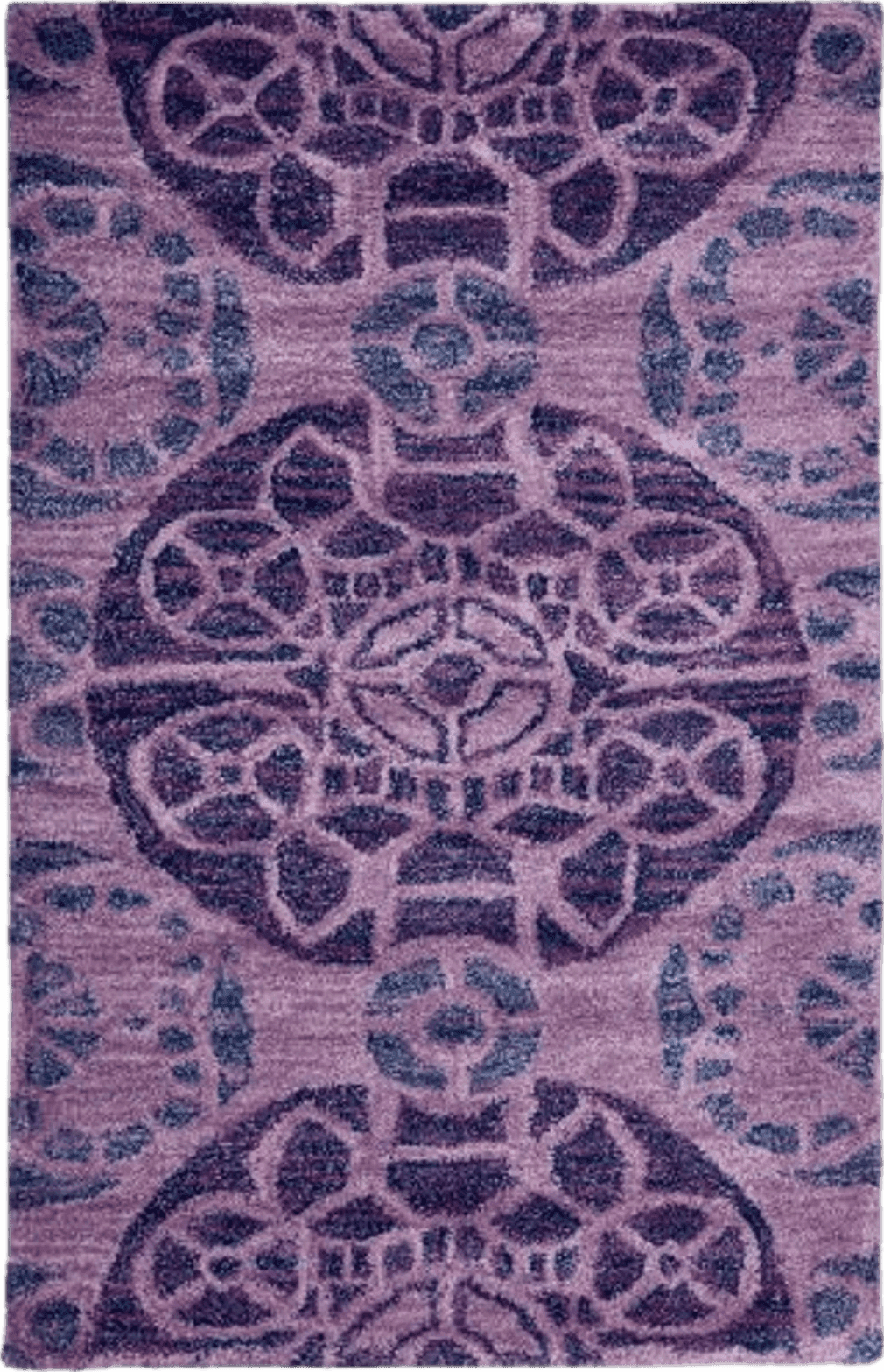 3x5 SAFAVIEH Wyndham Collection Accent Rug - 2'6" x 4', Purple, Handmade Modern Wool, Ideal for High Traffic Areas in Entryway, Living Room, Bedroom (WYD376J)