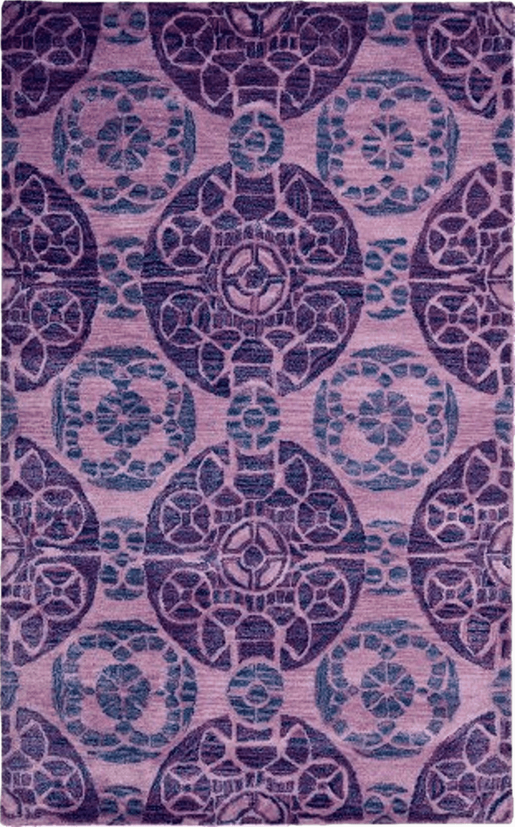 3x5 SAFAVIEH Wyndham Collection Accent Rug - 3' x 5', Purple, Handmade Modern Wool, Ideal for High Traffic Areas in Entryway, Living Room, Bedroom (WYD376J)