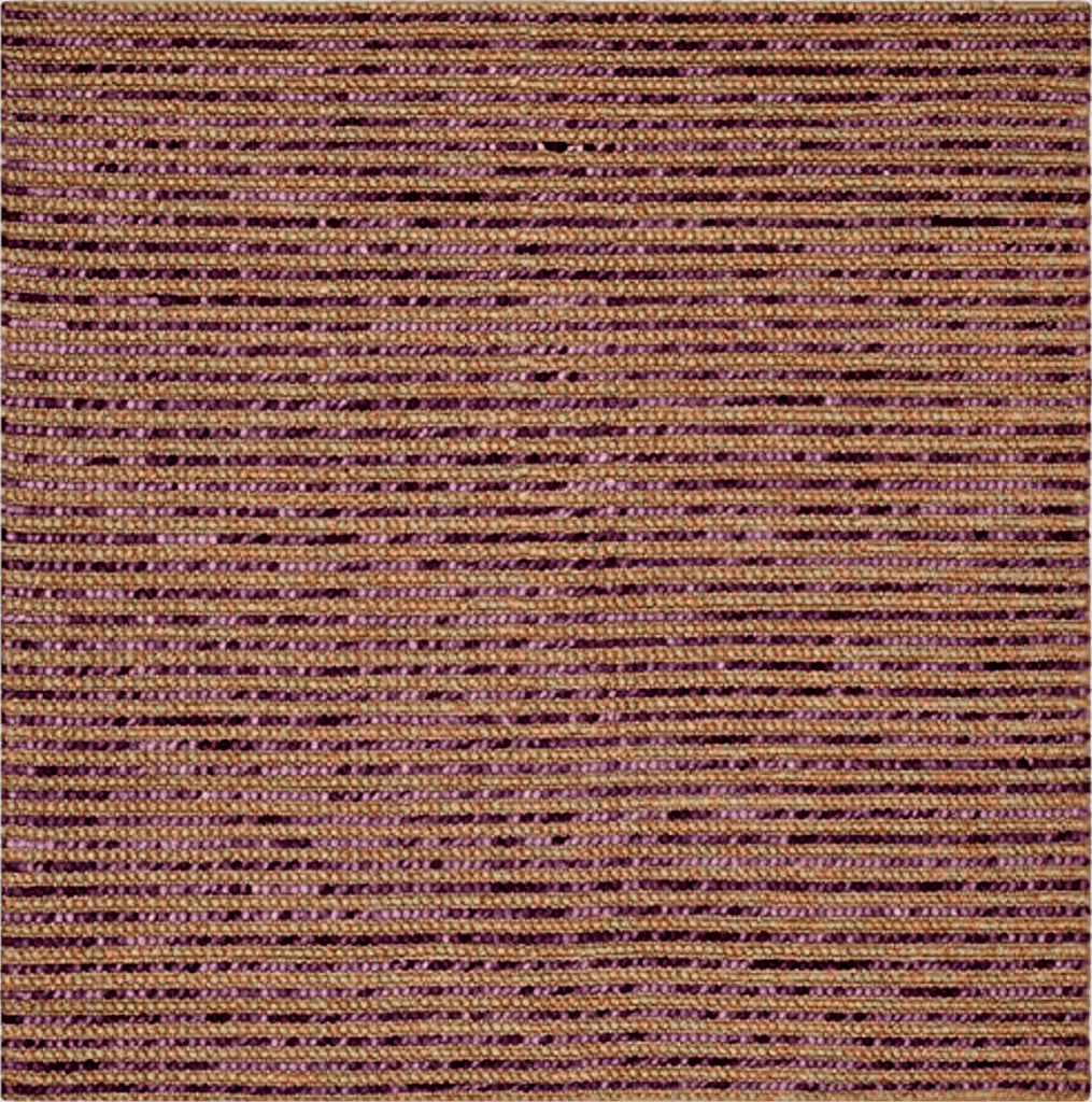 SAFAVIEH Bohemian Collection 6' Square Purple / Multi BOH525E Handmade New Zealand Wool & Jute Area Rug