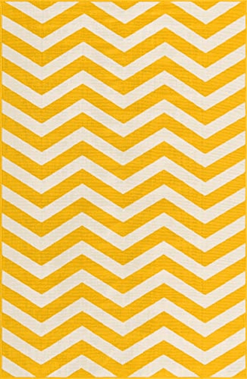 Unique Loom Outdoor Coastal Collection Area Rug - Dalgalar (5' 3" x 8' Rectangle, Yellow/ Ivory)