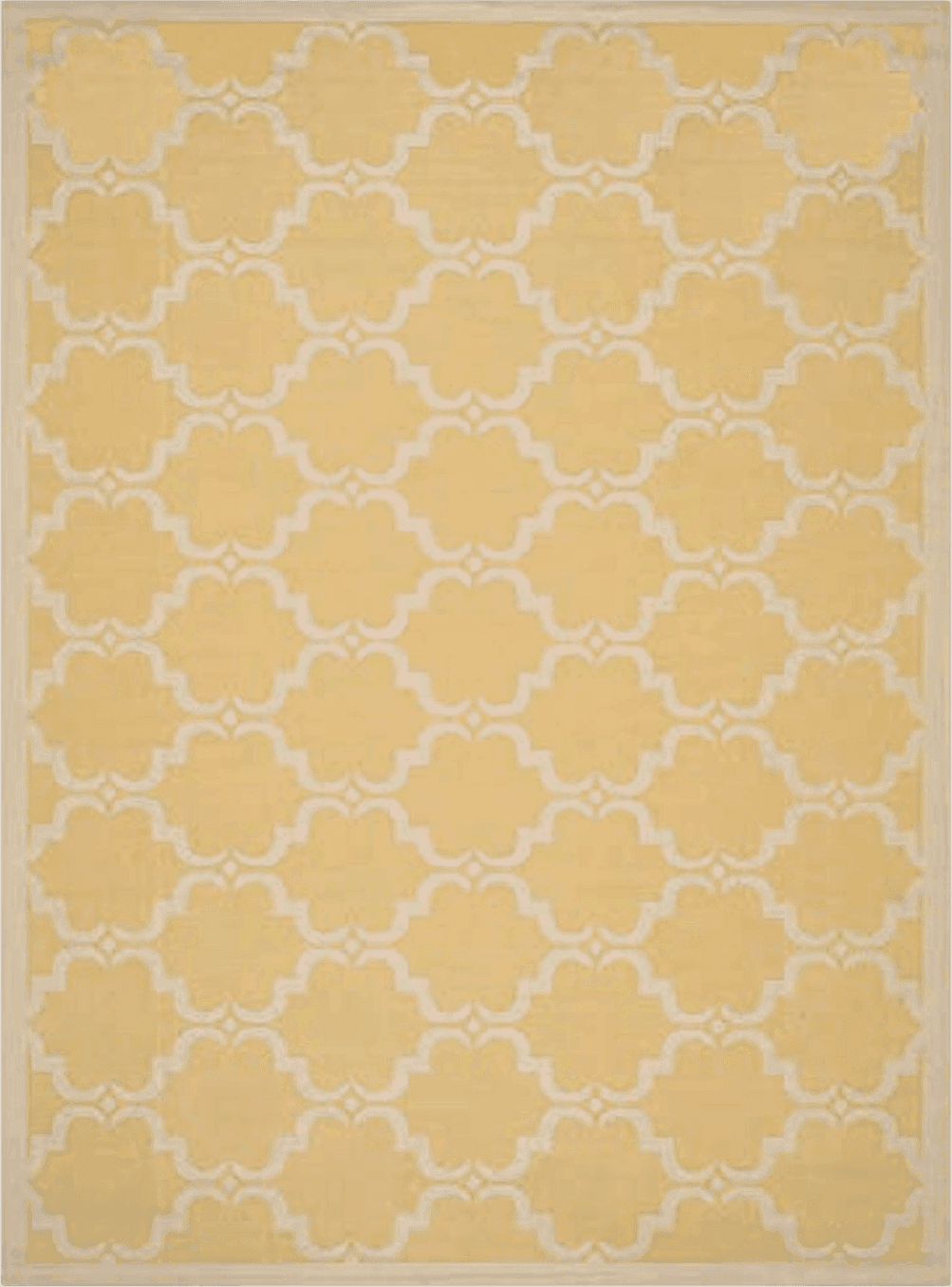 Yellow SAFAVIEH Courtyard Collection 8' x 11' Yellow / Beige CY6009 Trellis Indoor/ Outdoor Waterproof Easy-Cleaning Patio Backyard Mudroom Area-Rug