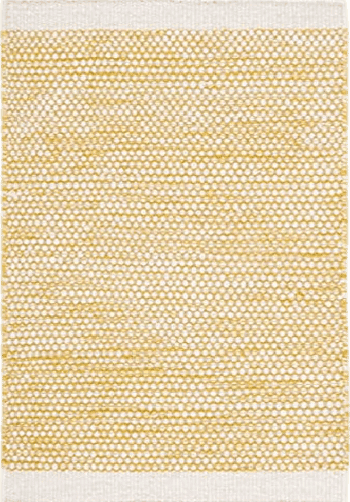 3x5 SAFAVIEH Natura Collection Accent Rug - 3' x 5', Yellow & Ivory, Handmade Wool, Ideal for High Traffic Areas in Entryway, Living Room, Bedroom (NAT776C)