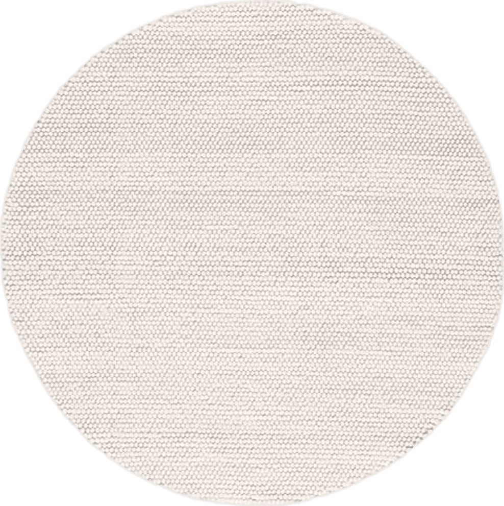 SAFAVIEH Natura Collection 10' Round Ivory NAT620A Handmade Wool Area Rug