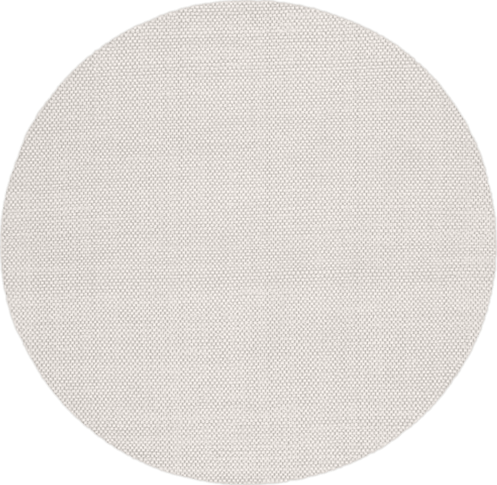 SAFAVIEH Natura Collection Area Rug - 7' Round, Ivory, Modern Farmhouse Design, Handmade Wool Blend, Ideal for The Living Room, Bedroom, Dining Room (NAT801A-7R)