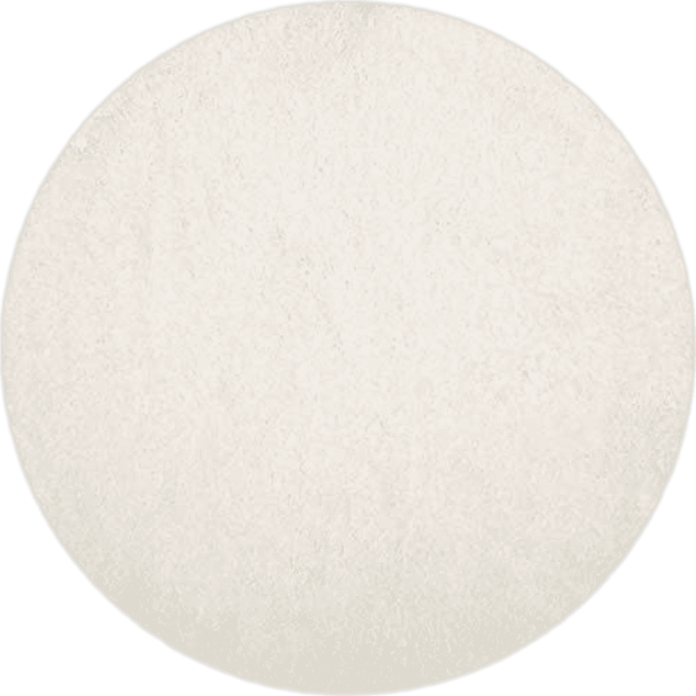 SAFAVIEH Polar Shag Collection 10' Round White PSG800B 3-inch Extra Thick Area Rug