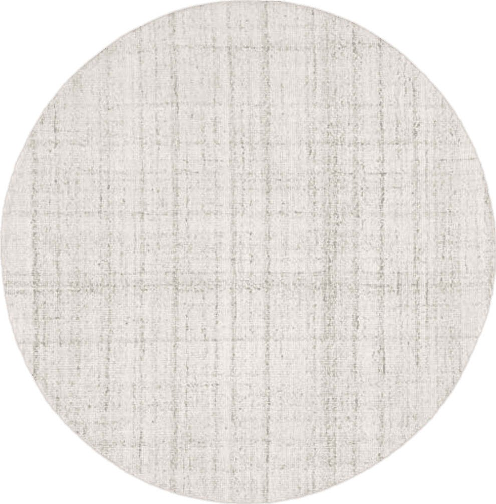 SAFAVIEH Abstract Collection Area Rug - 10' Round, Ivory & Beige, Handmade Wool & Viscose, Ideal for High Traffic Areas in Living Room, Bedroom (ABT141D)