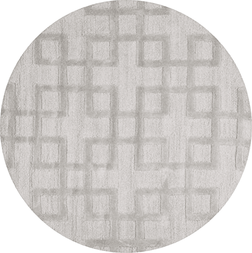 SAFAVIEH Impressions Collection Area Rug - 5' Round, Grey, Handmade Wool, Ideal for High Traffic Areas in Living Room, Bedroom (IM311A)