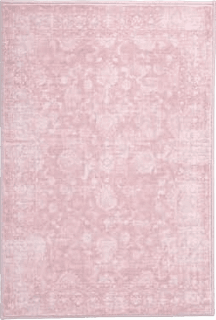 FROZZUR Boho Pink Area Rug 8x10 Large Vintage Rug for Living Room Bedroom Dining Table, Non Slip Distressed Washable Rugs for Home Office Decor Pink