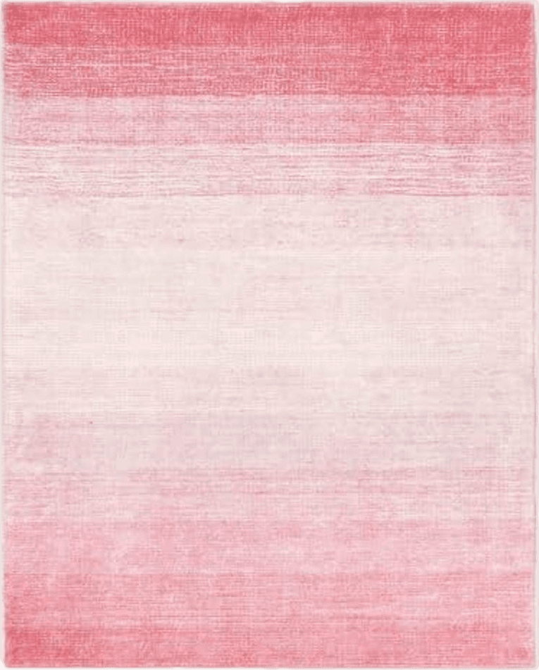 Wonnitar Modern Ombre Pink 8x10 Rugs for Bedroom, Washable Soft Living Room Area Rug, Non-Slip Thin Cute Nursery Large Accent Mat, ContemporaryFloor Carpet for Playroom Closet (Pink,8'x10')