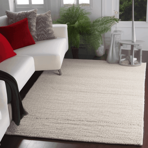 8x10 White Area Rug