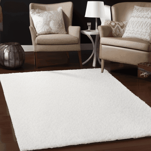 8x10 White Rug