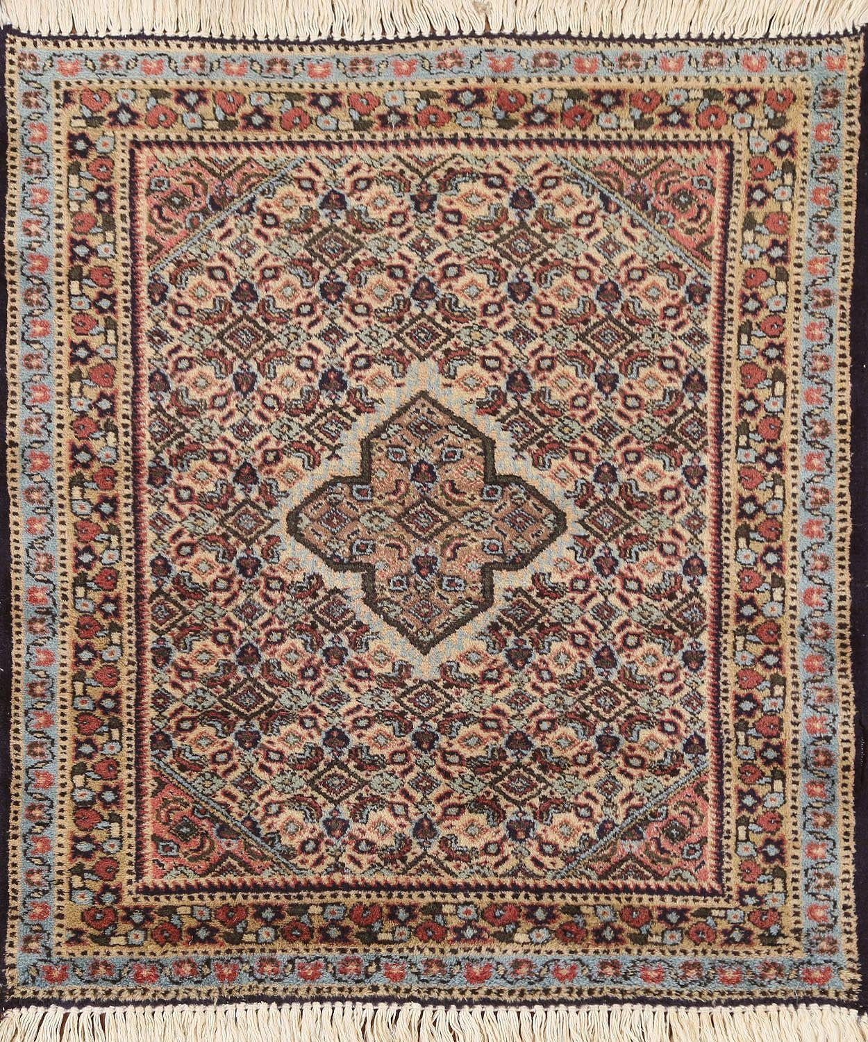 Persian All Rounds/Square Square Turkoman Persian Rug 3x3