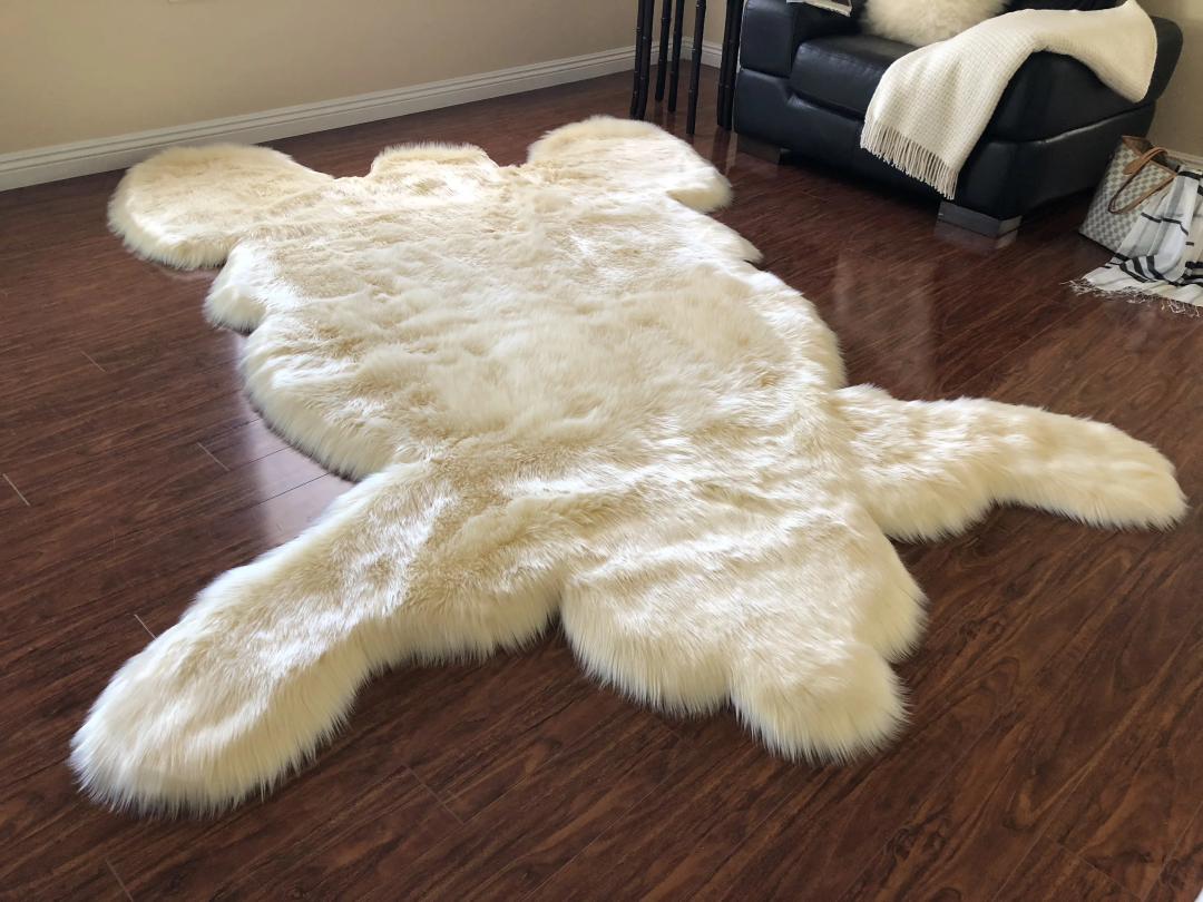 Bear skin rugs
