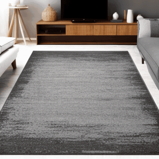 Black and grey rugs 8x10