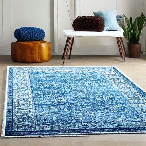 Blue Oushak rug
