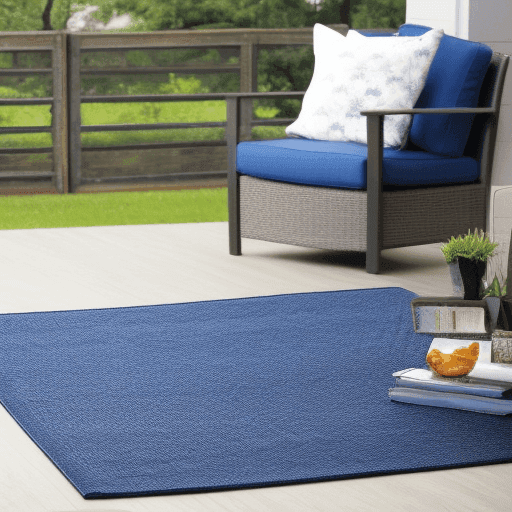 Blue Outdoor Area Rug