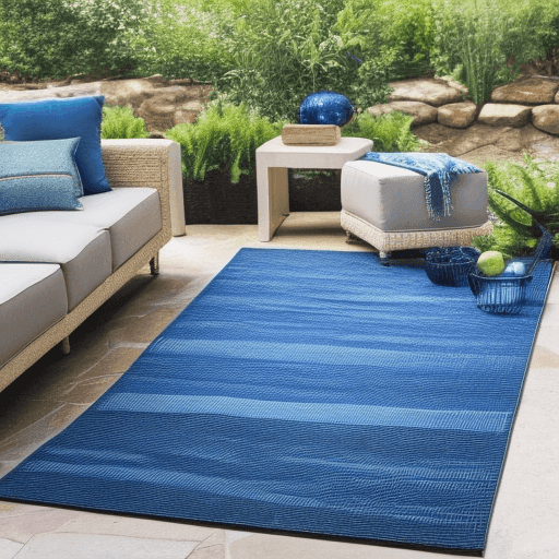 Blue Outdoor Rug