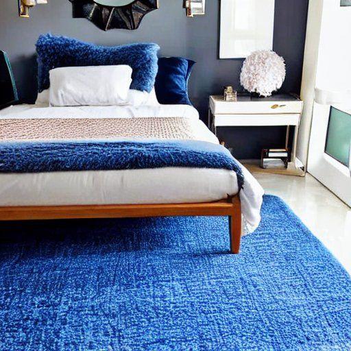 Blue Bedroom Rug