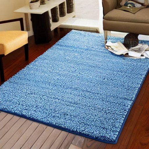 Blue Bedroom Rug