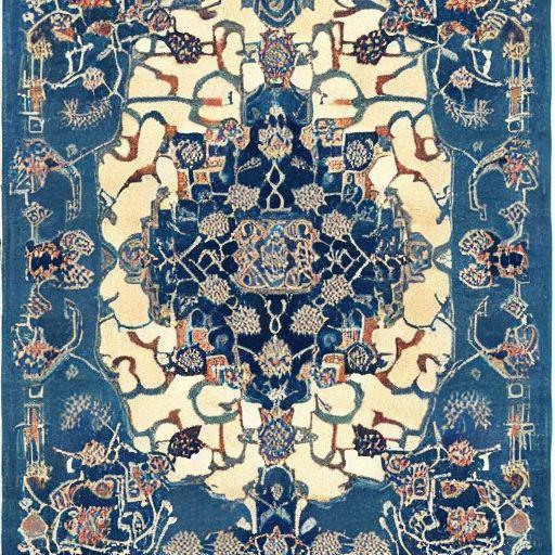 Blue oriental rug