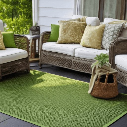 Green Outdoor Area Rug