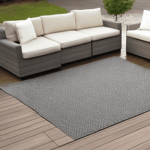 Grey Outdoor Area Rug