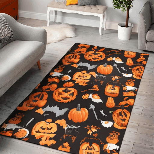 Halloween area rug