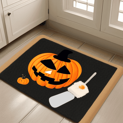Halloween living room rug