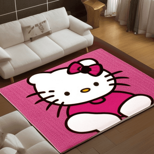 Hello Kitty area rug